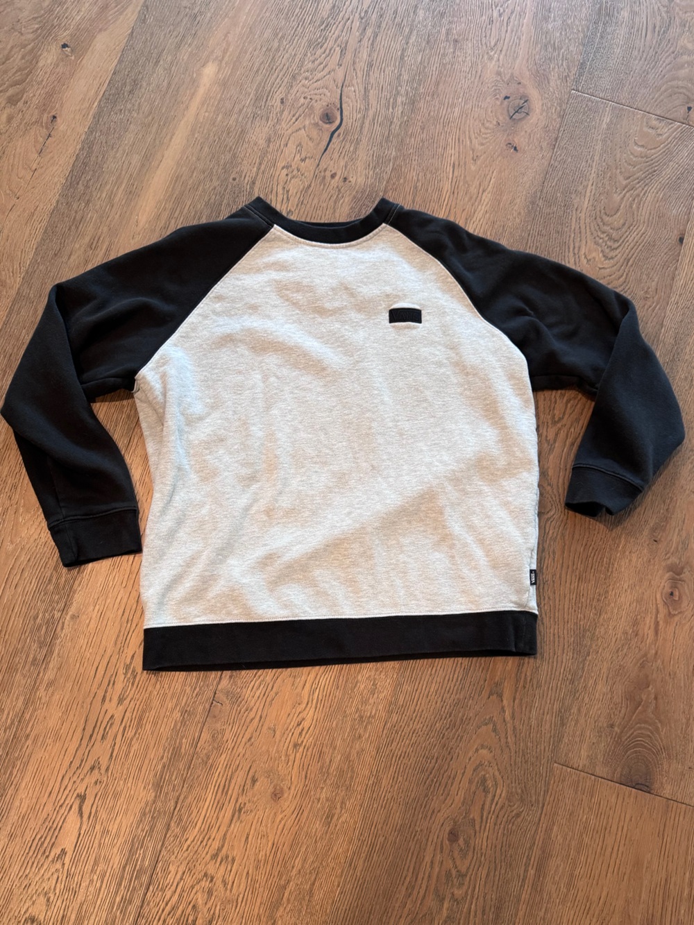 Vans Black and Light Gray Sherpa-Lined Sweatshirt